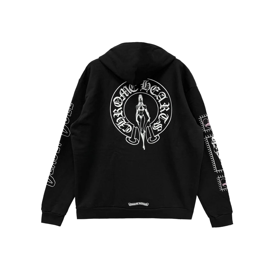 Deadly Doll Horseshoe Zip-Up Hoodie
