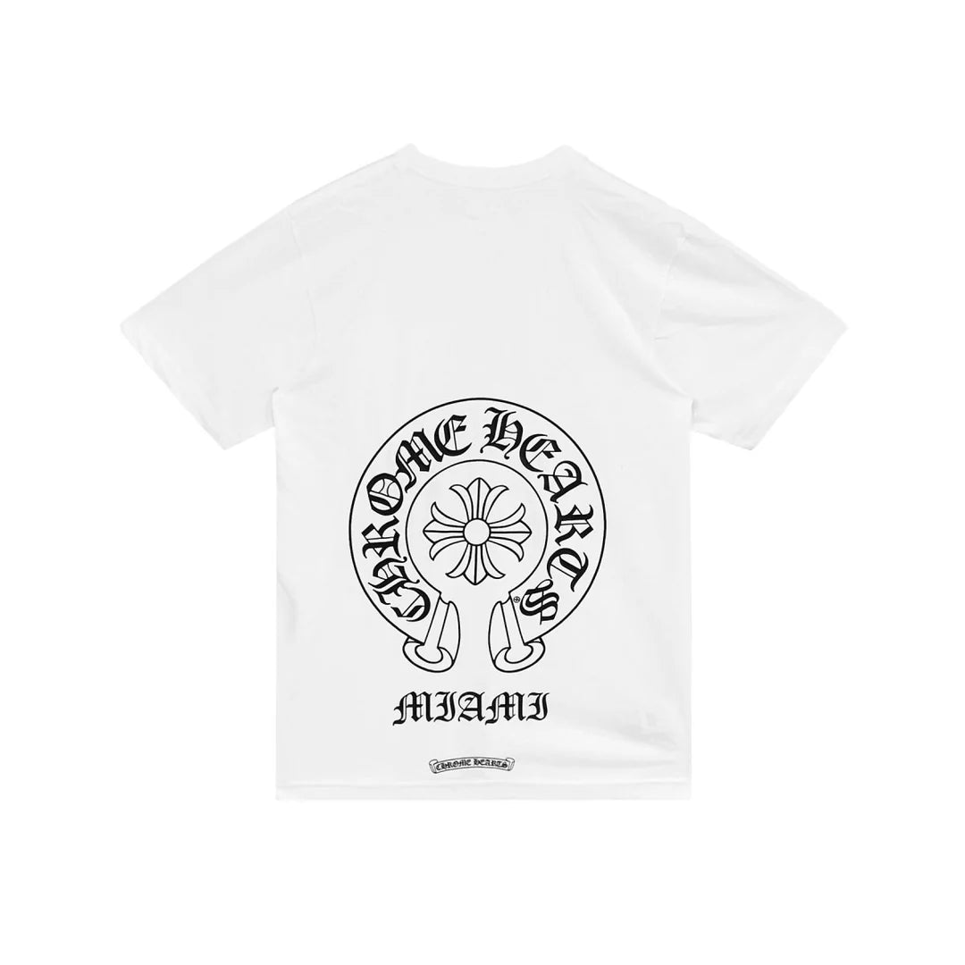Miami Exclusive Horseshoe Tee White