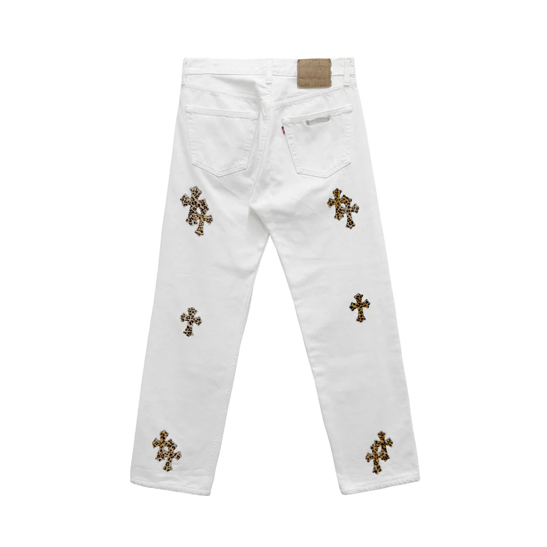 Levi’s 501 Leopard Patch Jeans