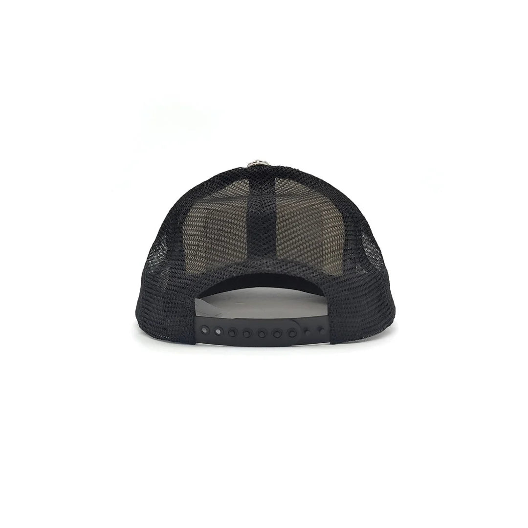 Chrome Hearts Fuck Embroidered Hollywood Trucker White/Black