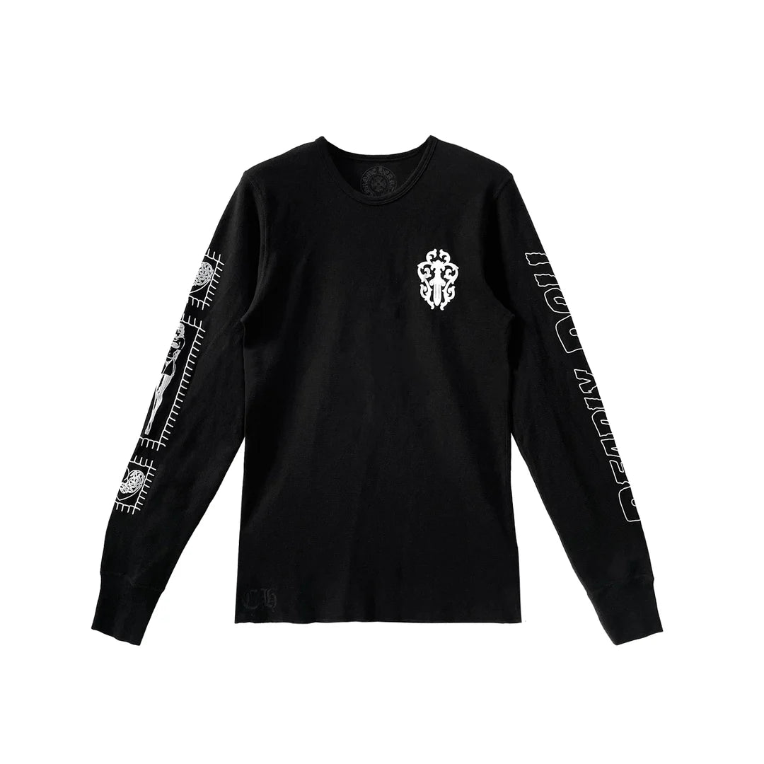 Deadly Doll Horseshoe Thermal Long Sleeve Tee