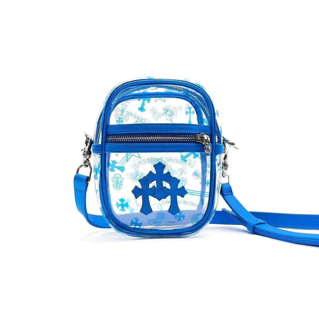 Triple Cross Taka Bag Transparent/Blue