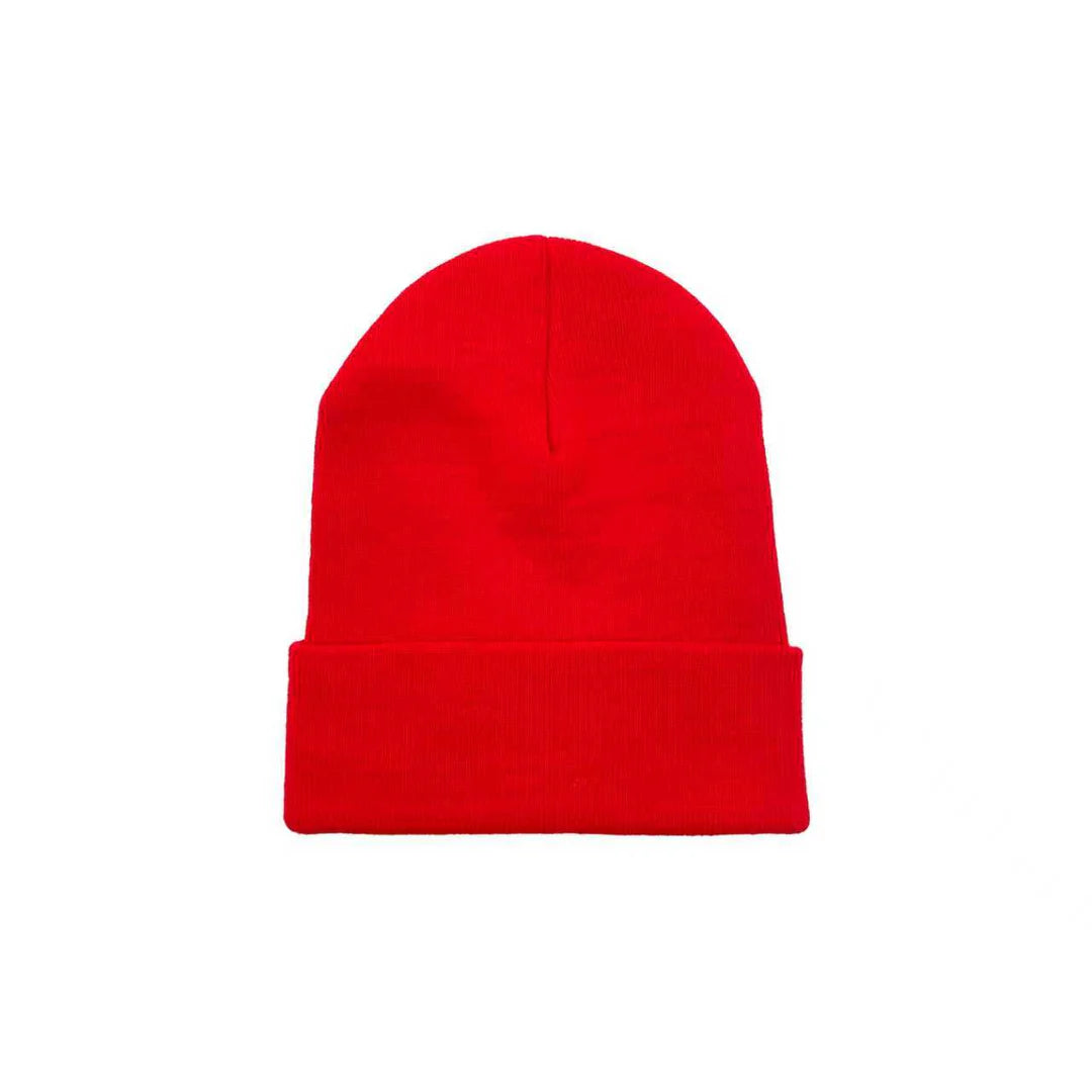 Chrome Hearts Logo Embroidered Beanie Red